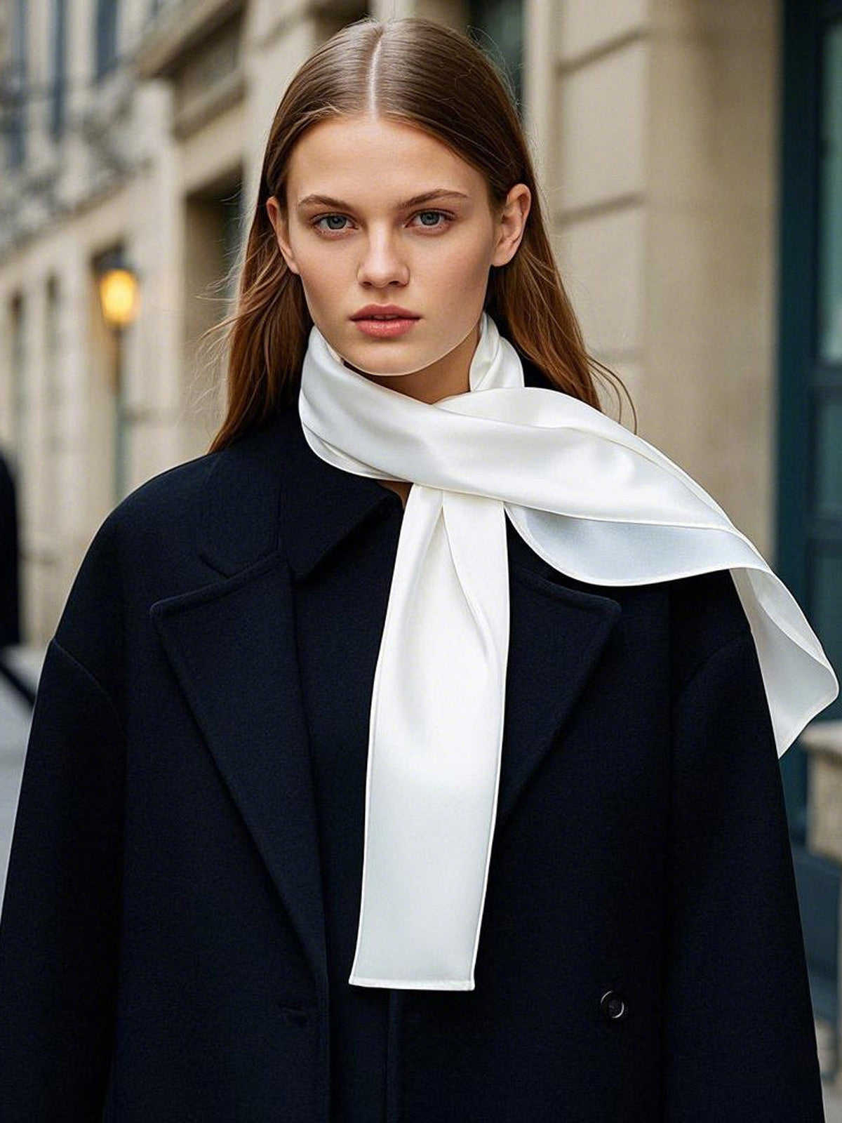 SilkSilky-NL Scarf Wit 001