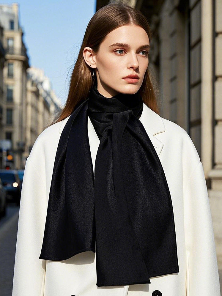 SilkSilky-NL Scarf Zwart 002