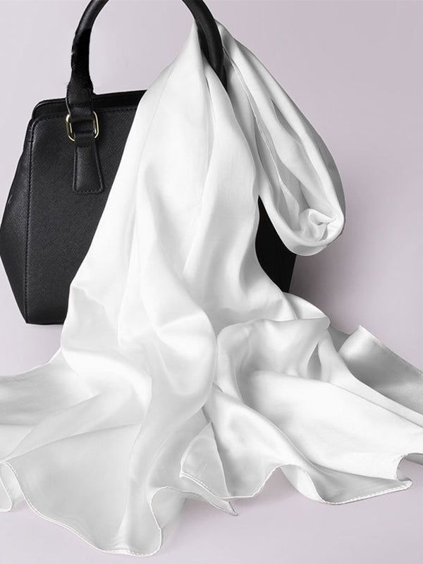 SilkSilky-NL Scarf Wit 002