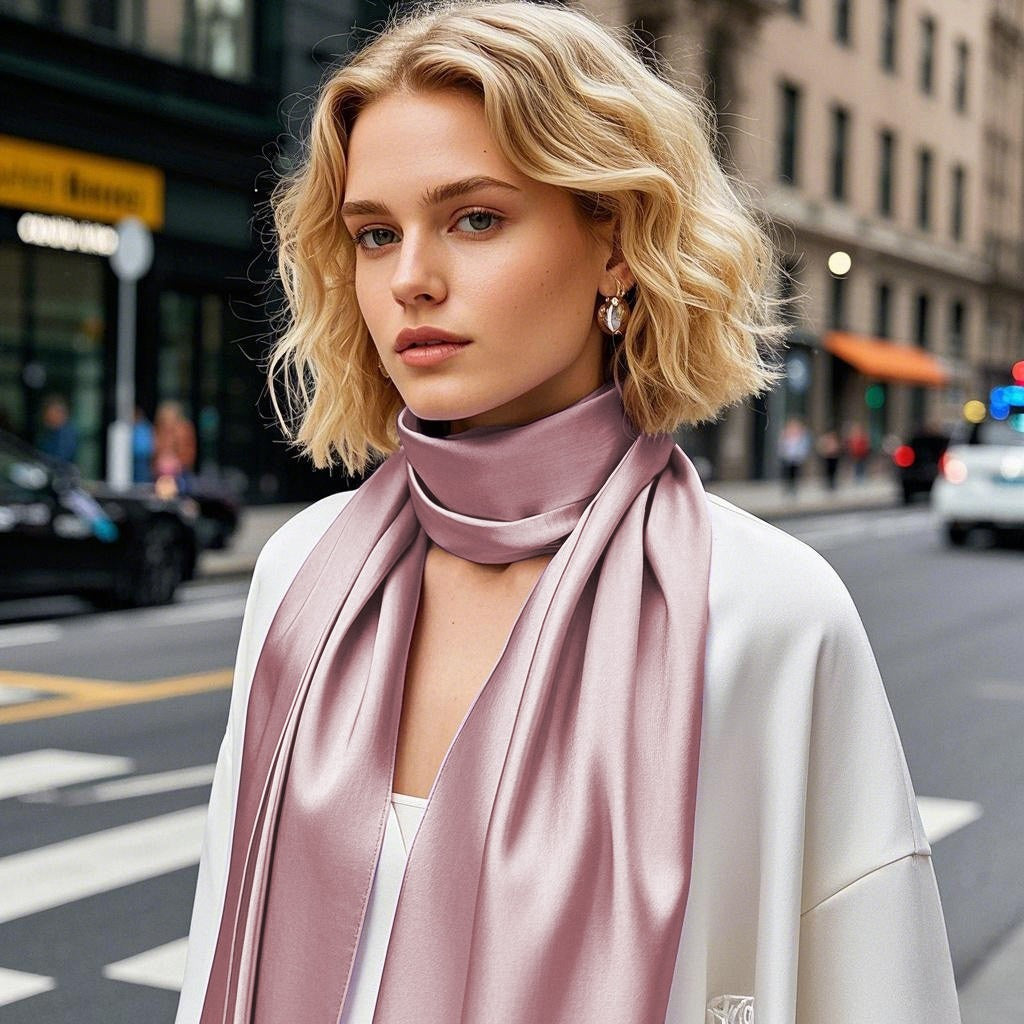 SilkSilky-NL Scarf Lavendel 001