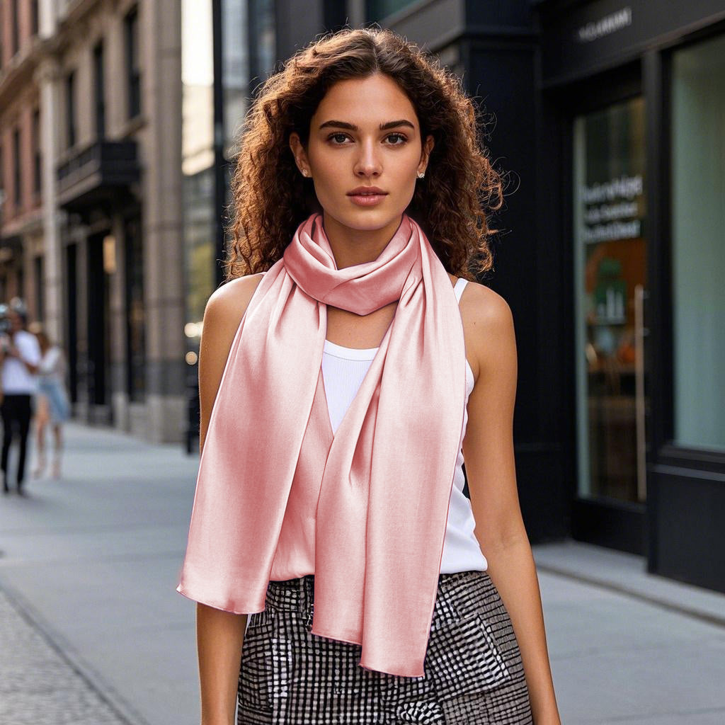 SilkSilky-NL Scarf BleekMauve 004