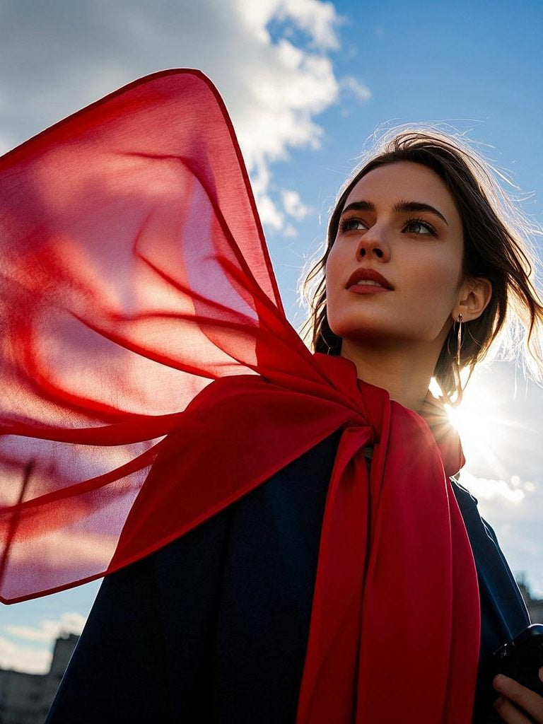 SilkSilky-NL Scarf Rode 002