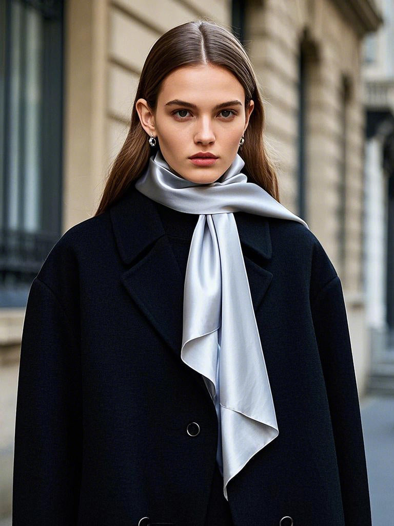 SilkSilky-NL Scarf Lichtgrijs 001