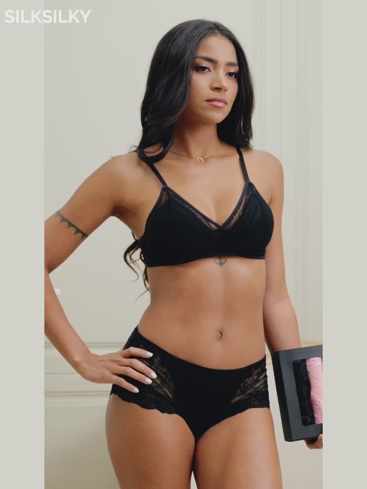 SilkSilky-NL Zijde Gebreid Panty video 001