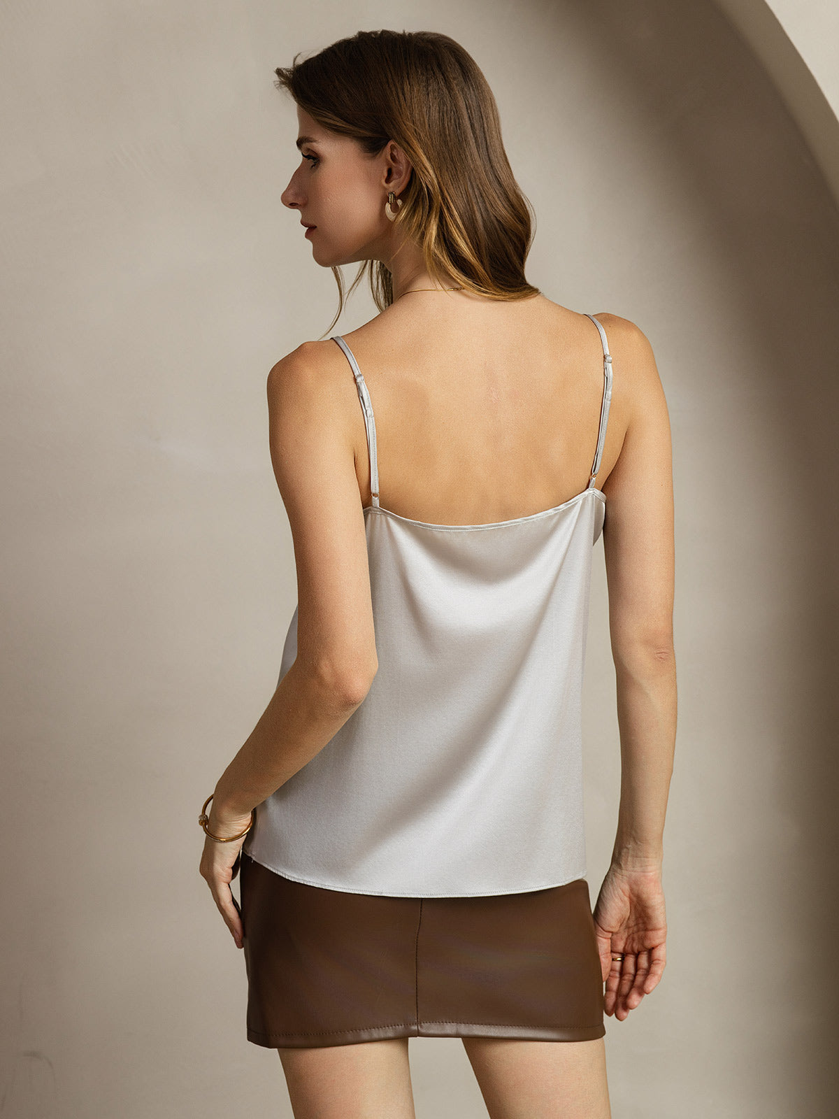 [Zilver] SilkSilky-NL 19Momme Zijde Camisoles 002