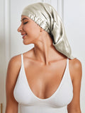 SilkSilky NL Pure Silk Sleep Cap Beige 004