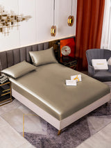 [Khaki] SilkSilky-NL 19Momme Bedding Set 001