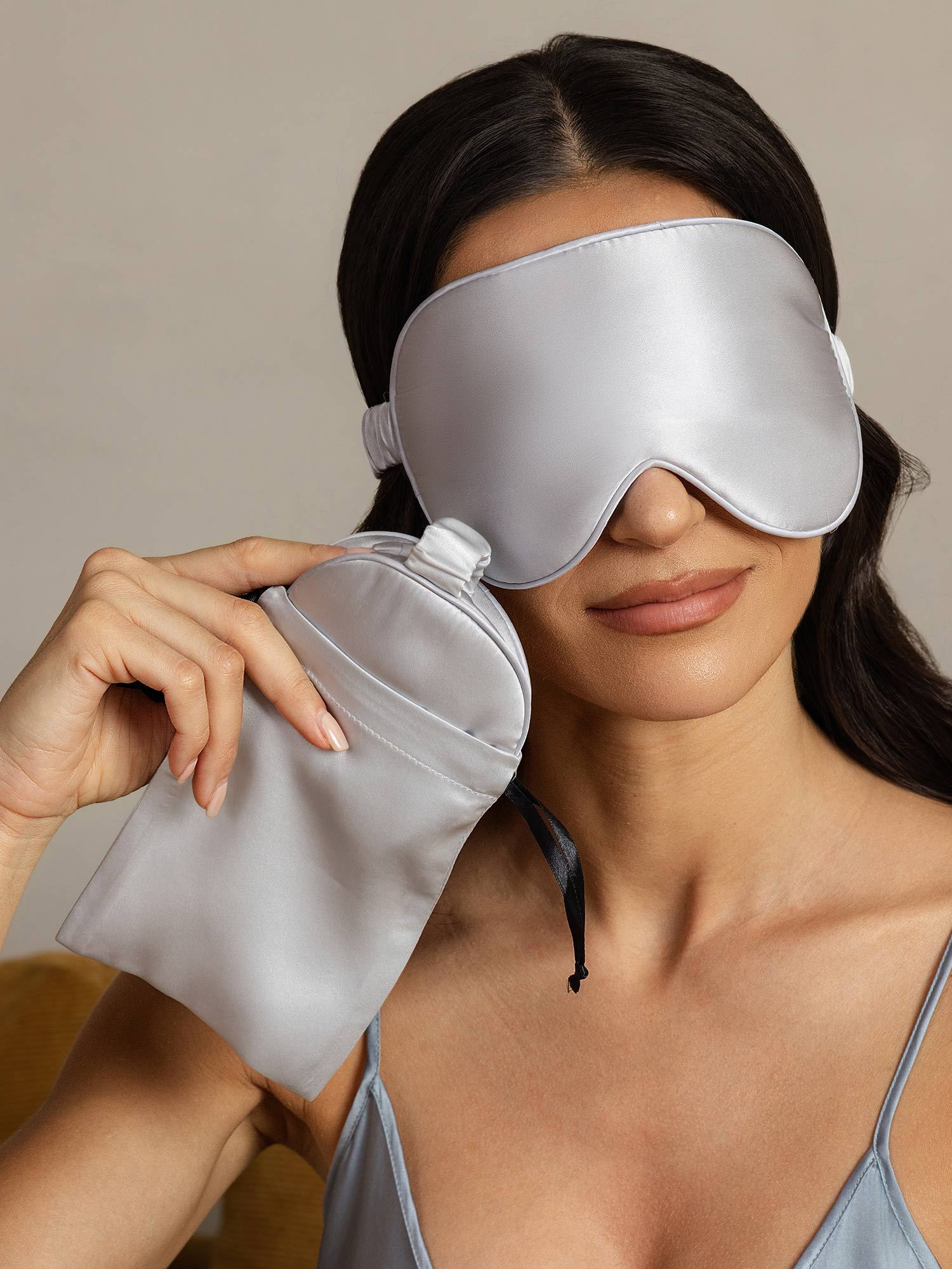 [Zilver] SilkSilky-NL Zijde Eye Mask 002