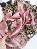 SilkSilky NL Pure Silk Scarf Leopard 003