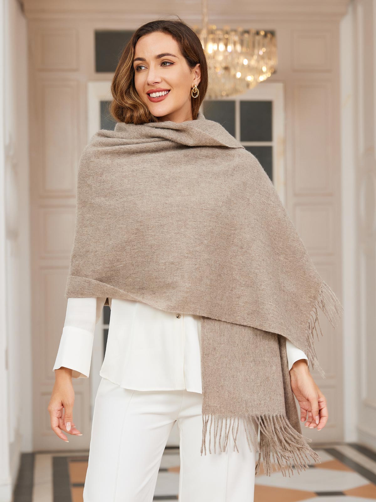 [Donkerkaki] SilkSilky-NL Wol Scarf 003