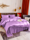 SilkSilky NL 19Momme Pure Silk Bedding Set Lavendel 004