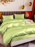 SilkSilky NL 19Momme Pure Silk Bedding Set Mintgroen 003