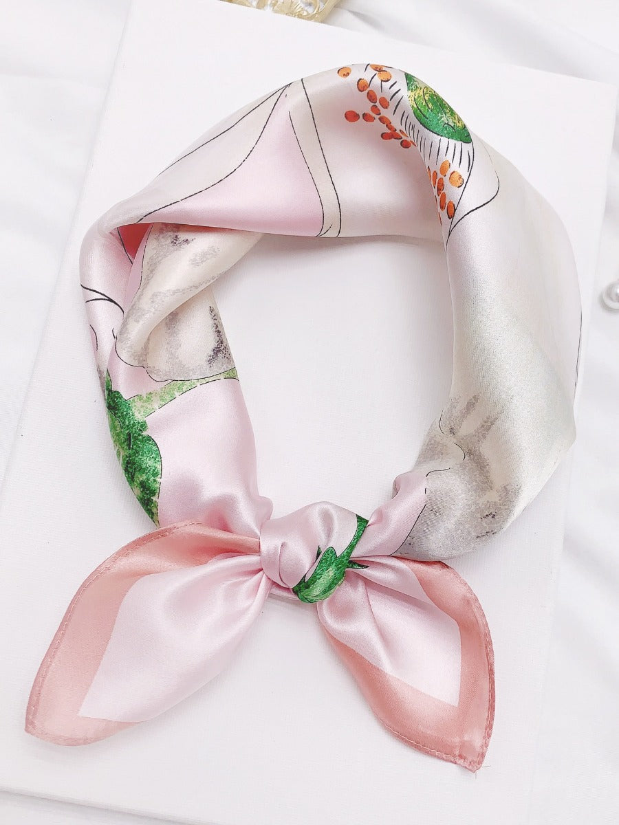 SilkSilky NL Pure Silk Scarf Roze 001