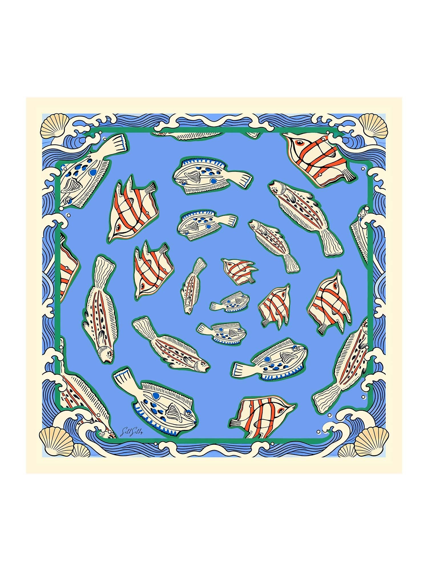 [Blauwe Vis] SilkSilky-NL Scarf 001
