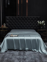[Grijsachtig Blauw] SilkSilky-NL 19Momme Duvet Covers 002