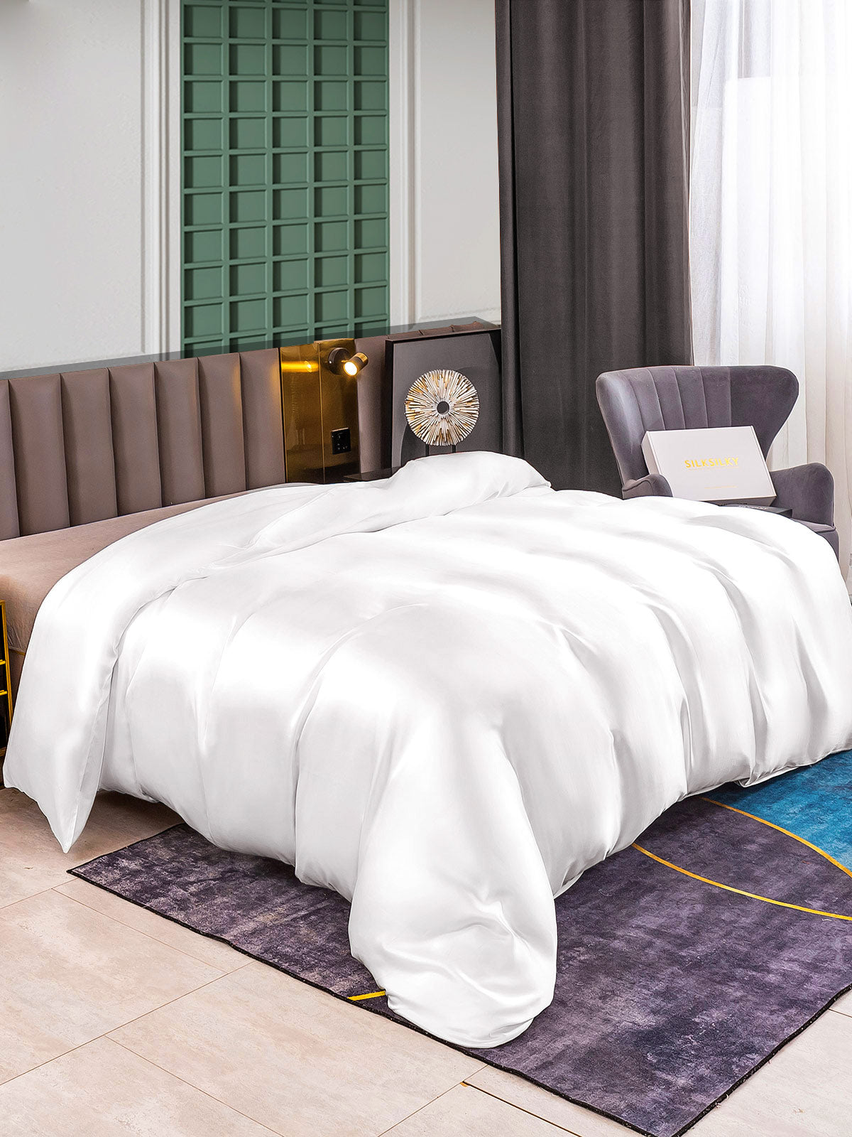 [Wit] SilkSilky-NL 25Momme Duvet Cover 001