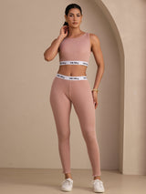 [Roze] SilkSilky-NL Sleeveless Crew Neck Women's Outfit Sets 003