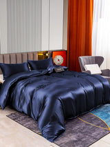 [Donkerblauw] SilkSilky-NL 22Momme Bedding Set 002,