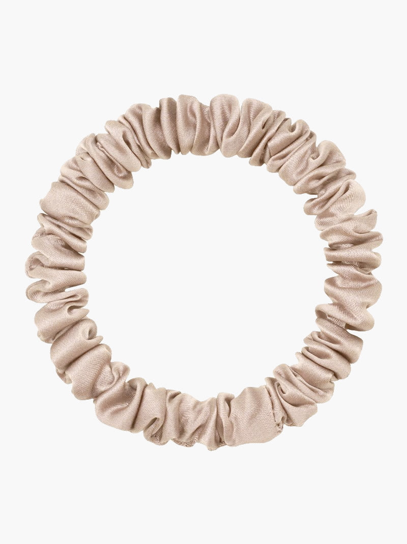 SilkSilky-NL 19Momme Scrunchie Beige 004