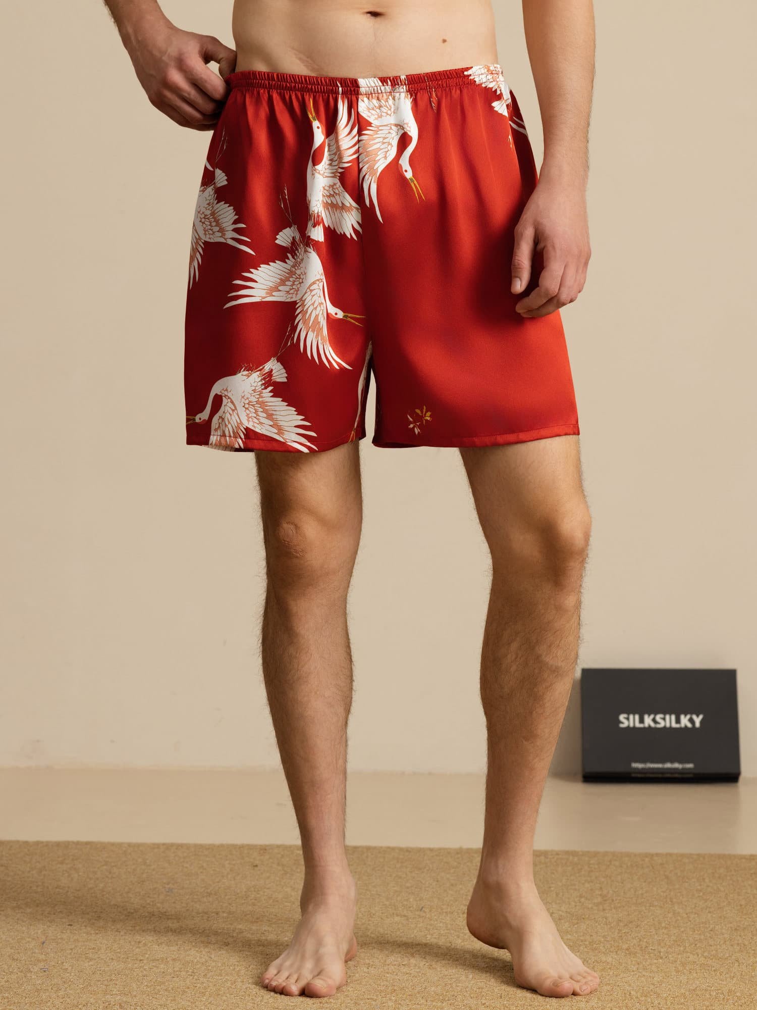 [Wijn] SilkSilky-NL 19Momme Mens Sleep Bottoms 003