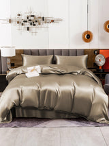 [Khaki] SilkSilky-NL 19Momme Bedding Set 002