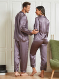 SilkSilky NL Pure Silk Lange Mouw Couple PaarsGrijs 002