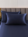 SilkSilky NL 30Momme Pure Silk Pillowcase Donkerblauw 001