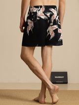 [Zwart] SilkSilky-NL 19Momme Mens Sleep Bottoms 002