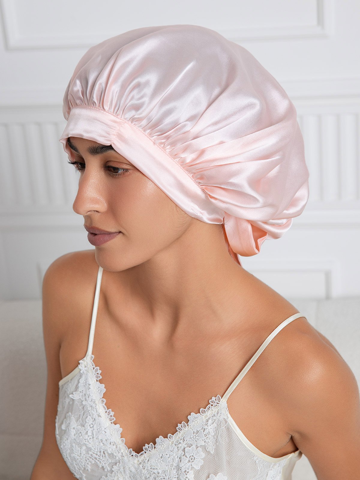 SilkSilky-NL Sleep Cap Roze 002