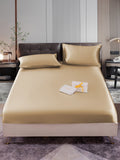 SilkSilky NL 22Momme Pure Silk Bedding Set Beige 001