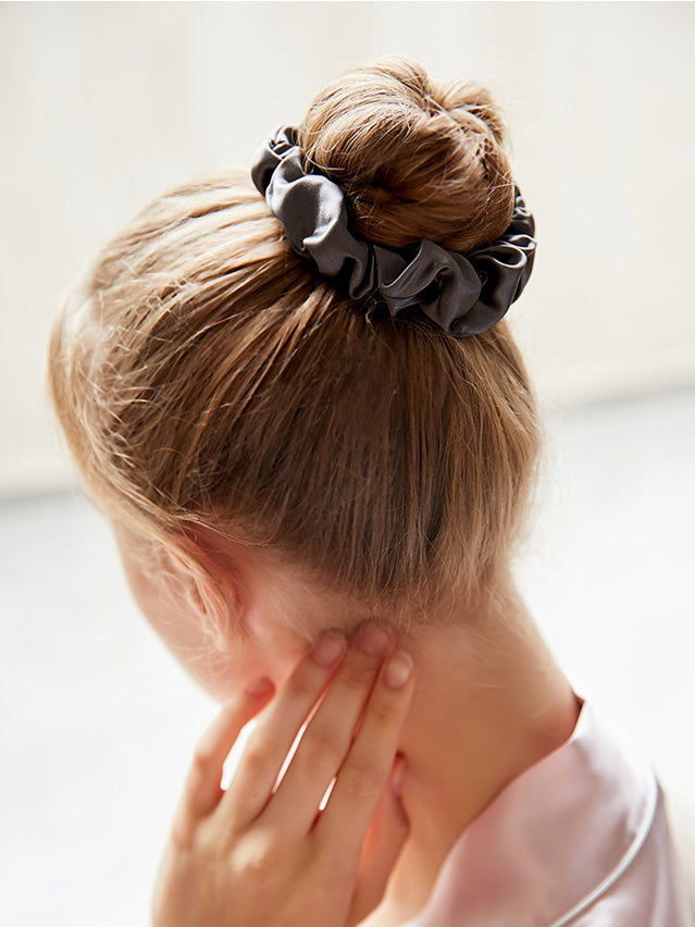 [Zwart] SilkSilky-NL 19Momme Scrunchie 005