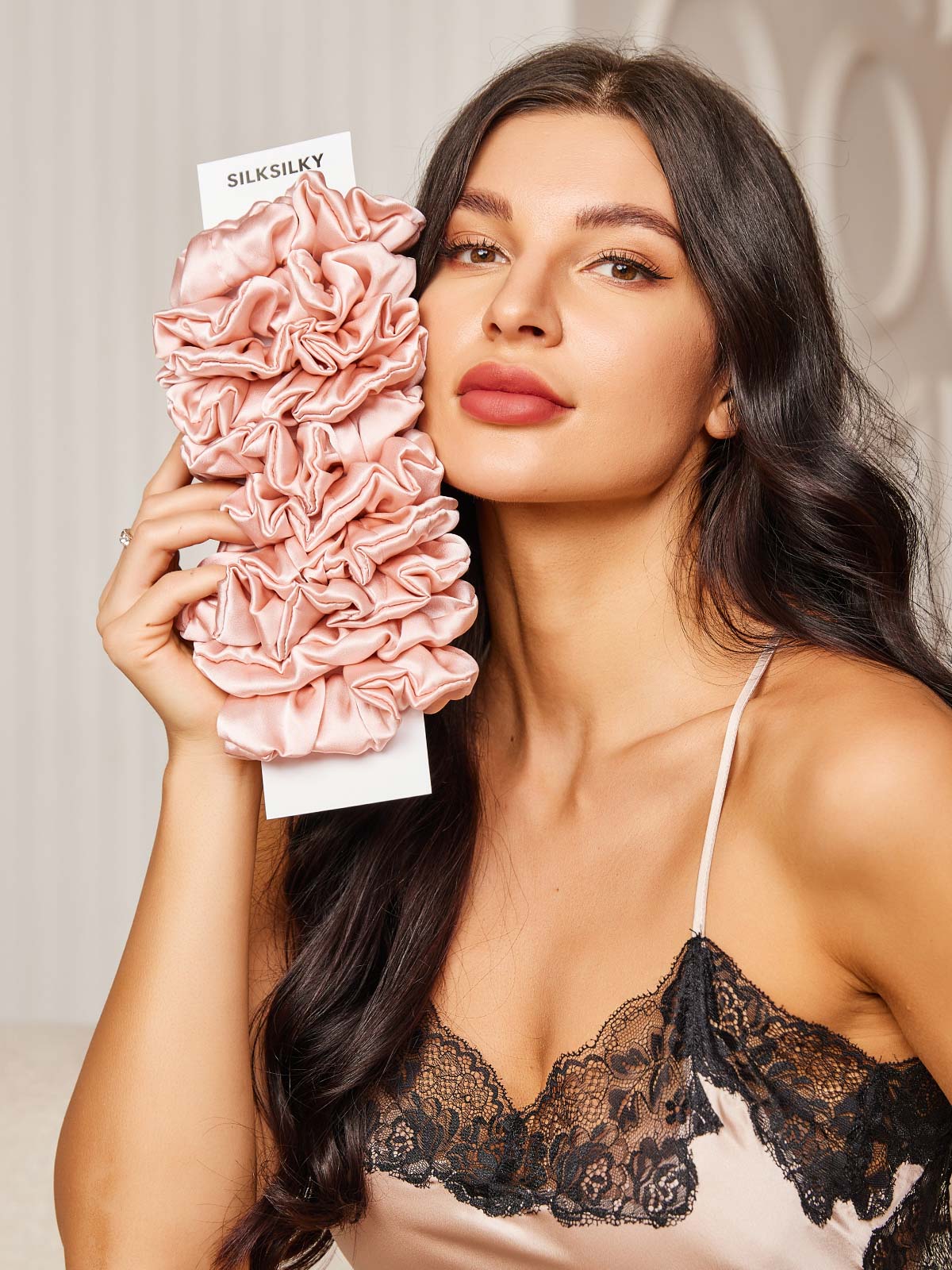 [Roze] SilkSilky-NL 19Momme Scrunchie 001