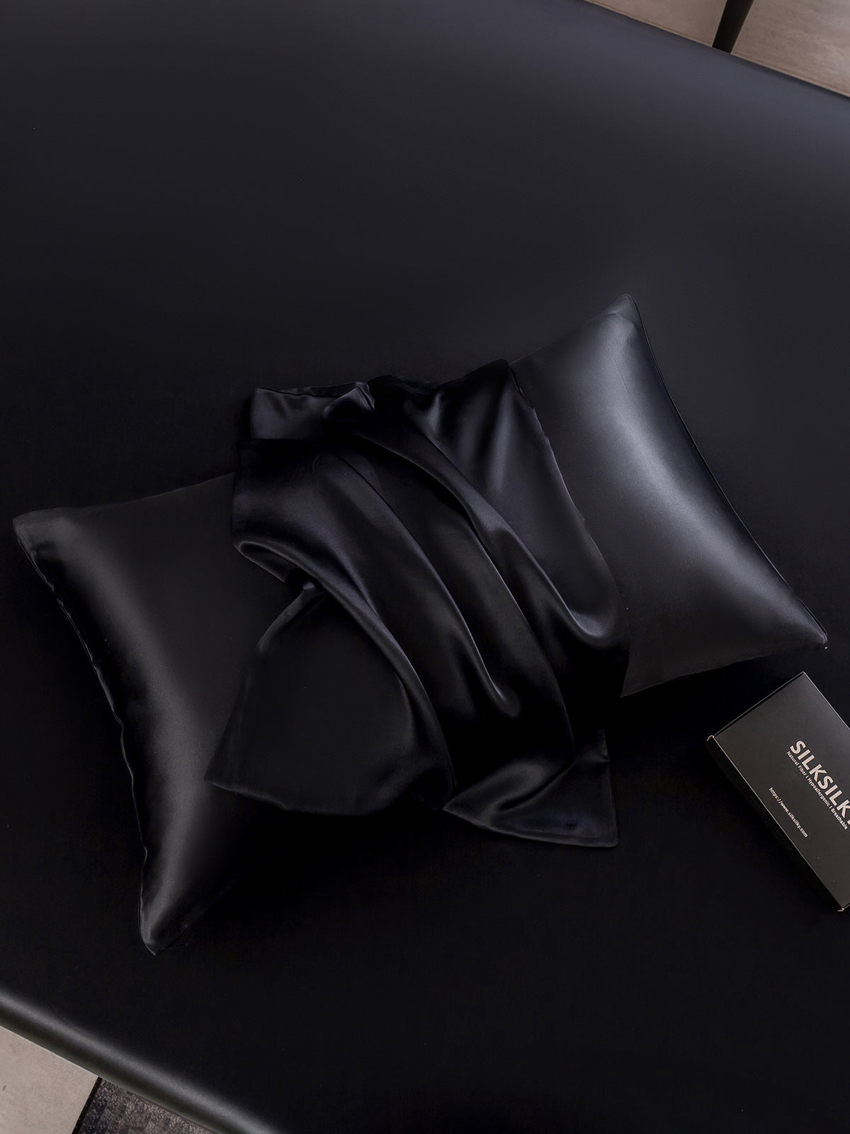 [Zwart] SilkSilky-NL 19Momme Pillowcase 005