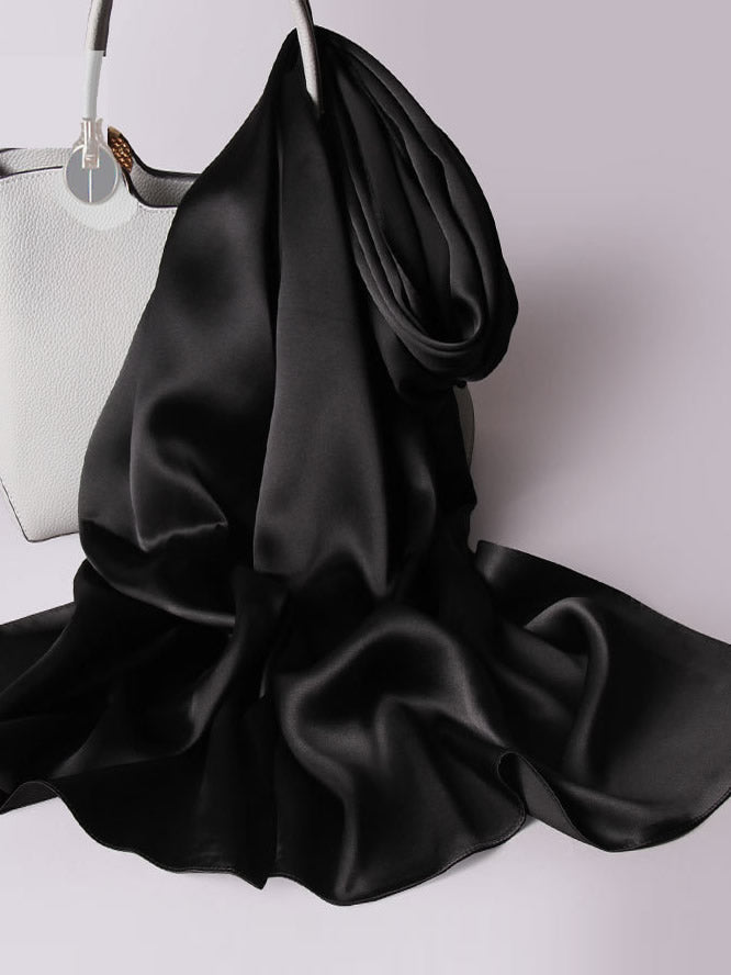 SilkSilky-NL Scarf Zwart 001