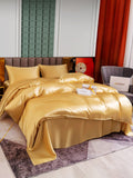 SilkSilky NL 25Momme Pure Silk Bedding Set Champagne 001