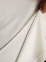 [Wit] SilkSilky-NL Lange Mouw Crew Hals Dames T-Shirt 005