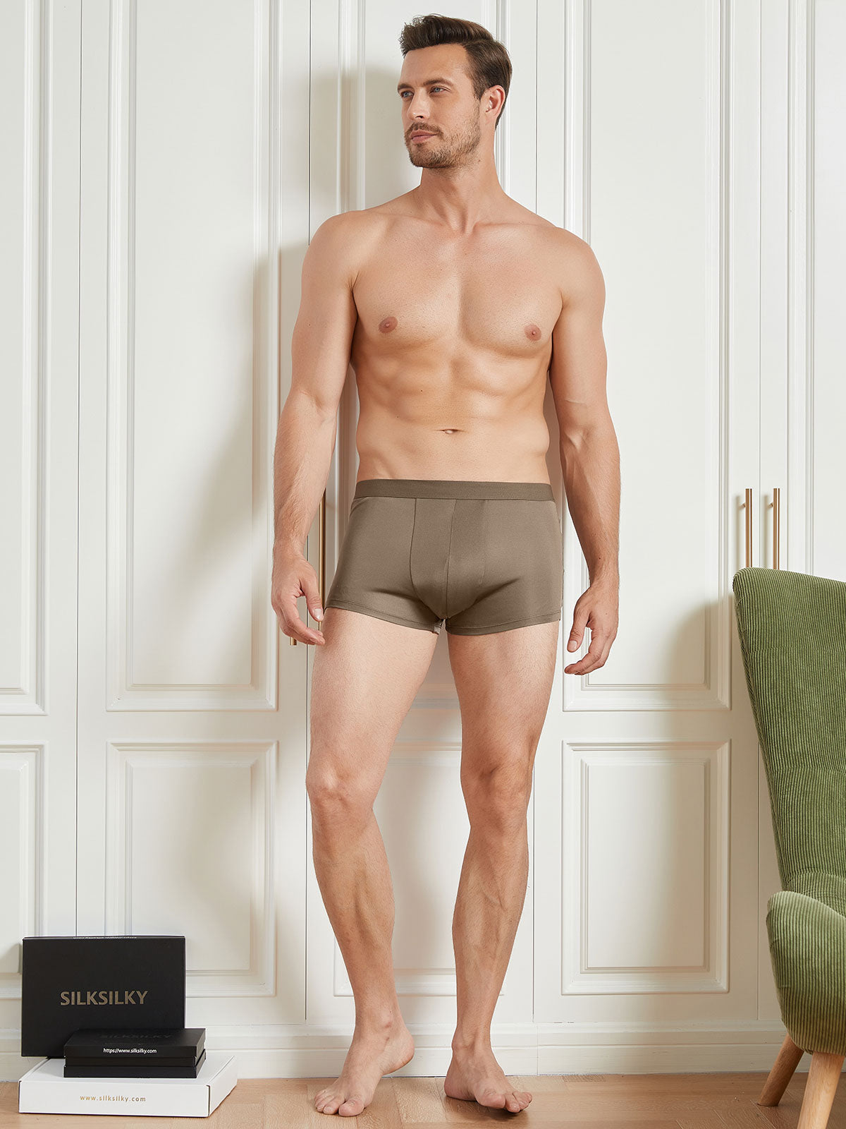 [Koffie] SilkSilky-NL Mens Underwear 004