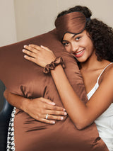 [Koffie] SilkSilky-NL 19Momme Pure Silk Pillowcase Set 001