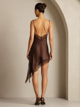 [Bruin] SilkSilky-NL Zijde Dress 002