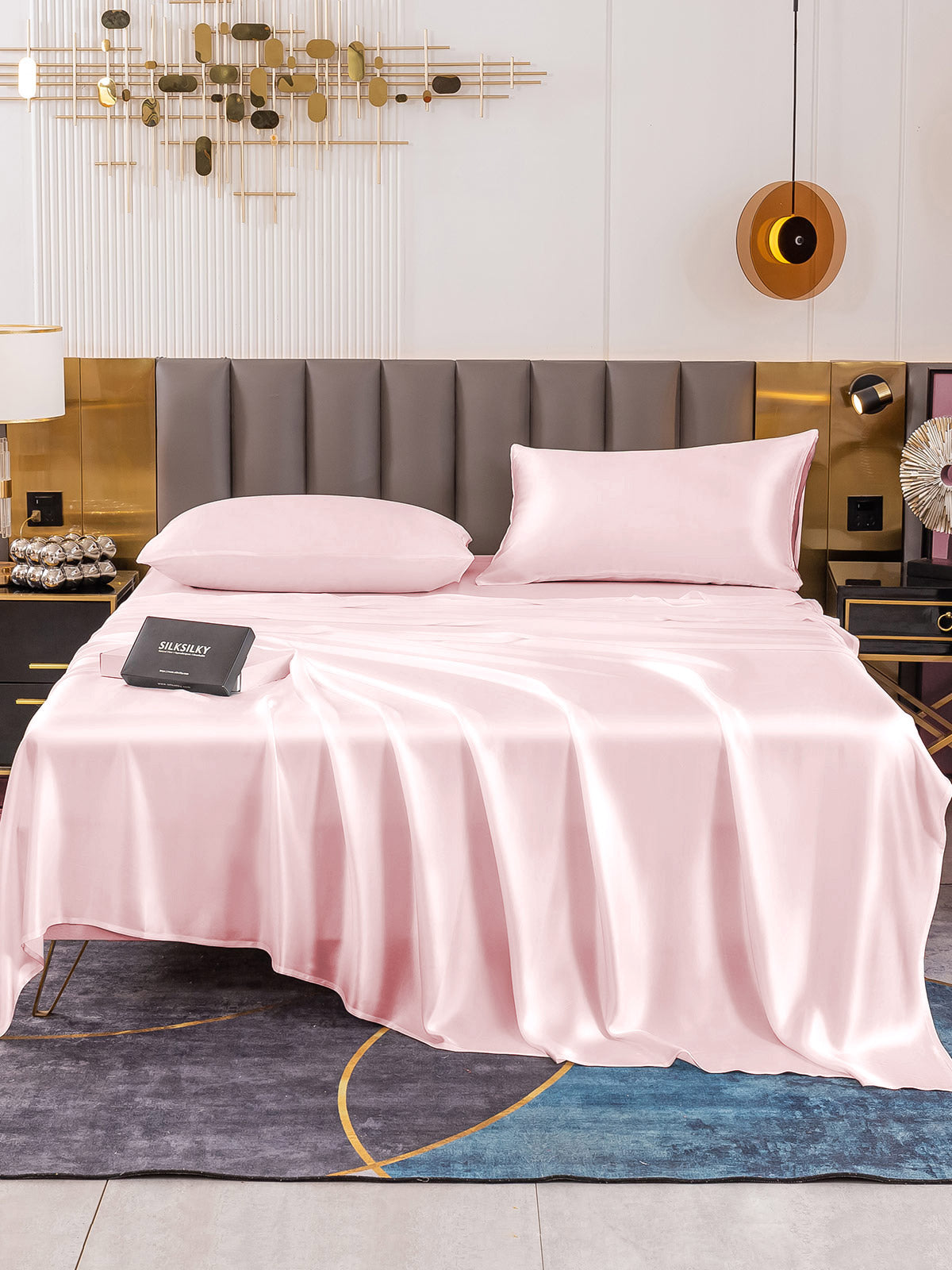 [Roze] SilkSilky-NL 19Momme Bedding Set 002