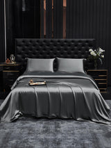 [Donkergrijs] SilkSilky-NL 19Momme Bedding Set 001