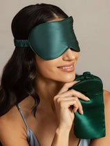 [Donkergroen] SilkSilky-NL Oogmasker 002
