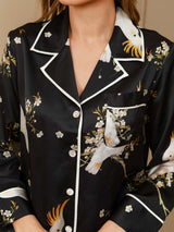 [Zwart] SilkSilky-NL Womens Pajamas 007