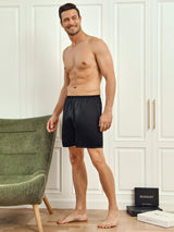 [Zwart] SilkSilky-NL Mens Sleep Bottoms 006