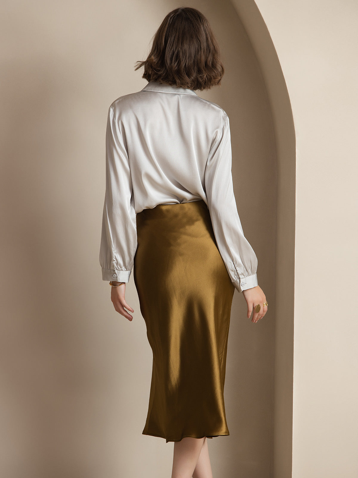 [Bruin] SilkSilky-NL 19Momme Pure Silk Skirt 002