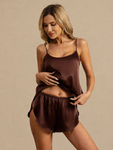 [Bruin] SilkSilky-NL Spaghetti Strap Split Cami-Set 003