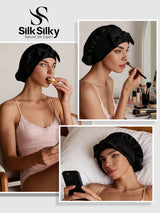 [Zwart] SilkSilky-NL Slaapmutsen 005