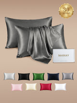 [Donkergrijs] SilkSilky-NL 30Momme Pillowcase 001