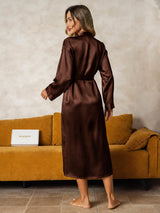 [Bruin] SilkSilky-NL Long Sleeve Dames Kamerjas 002