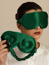 [Donkergroen] SilkSilky-NL Oogmasker 002